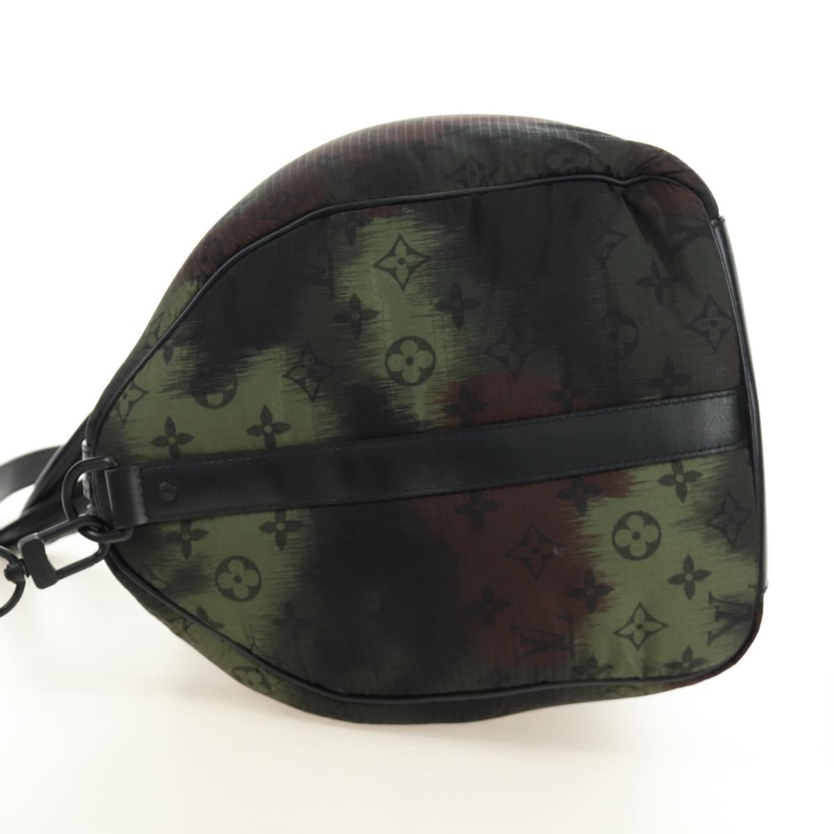 LOUIS VUITTON Monogram Camouflage Keepall Bandouliere 50 M56416 LV Auth 185301SM