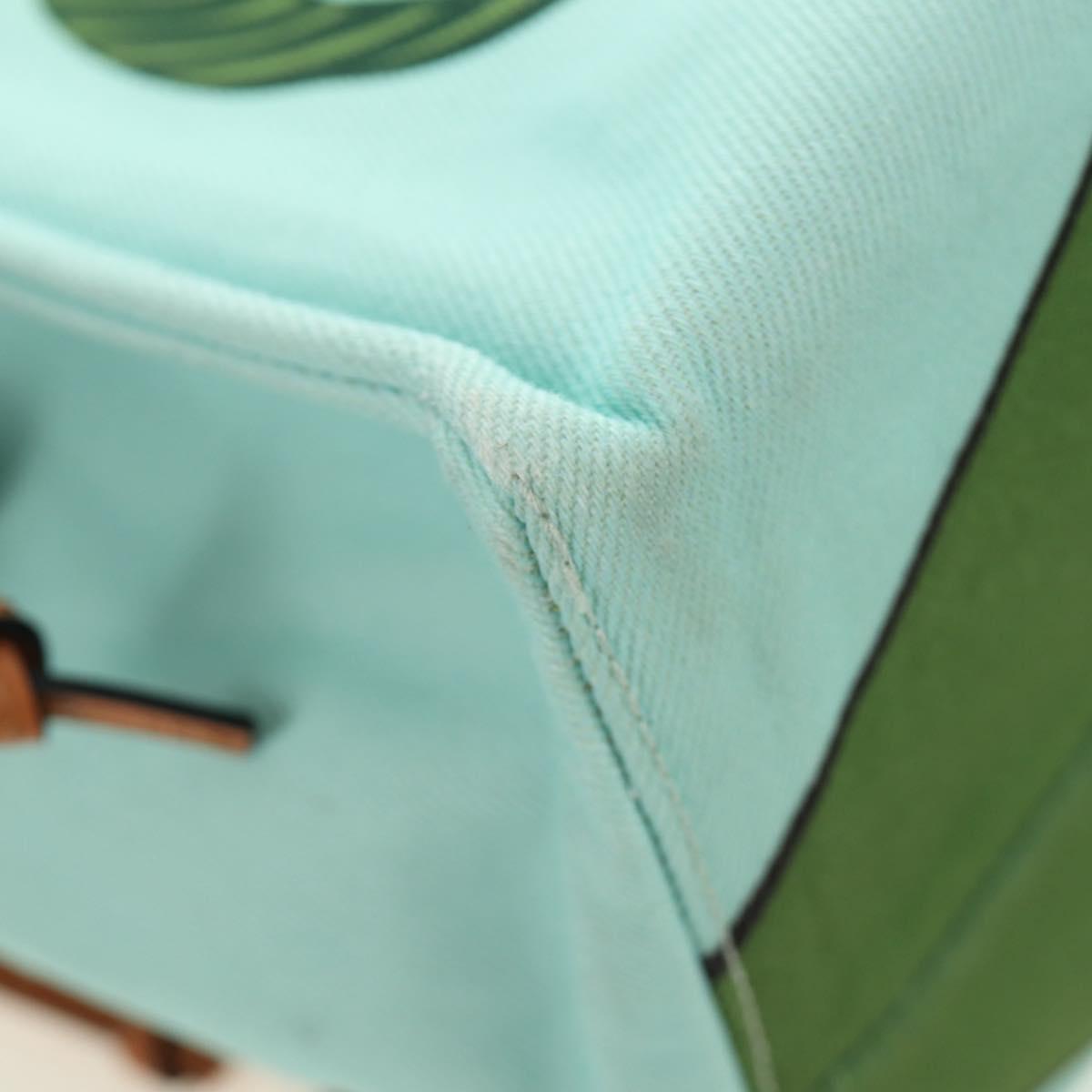 LOEWE Cushion Tote Bag Canvas Light Blue Auth 185304SM