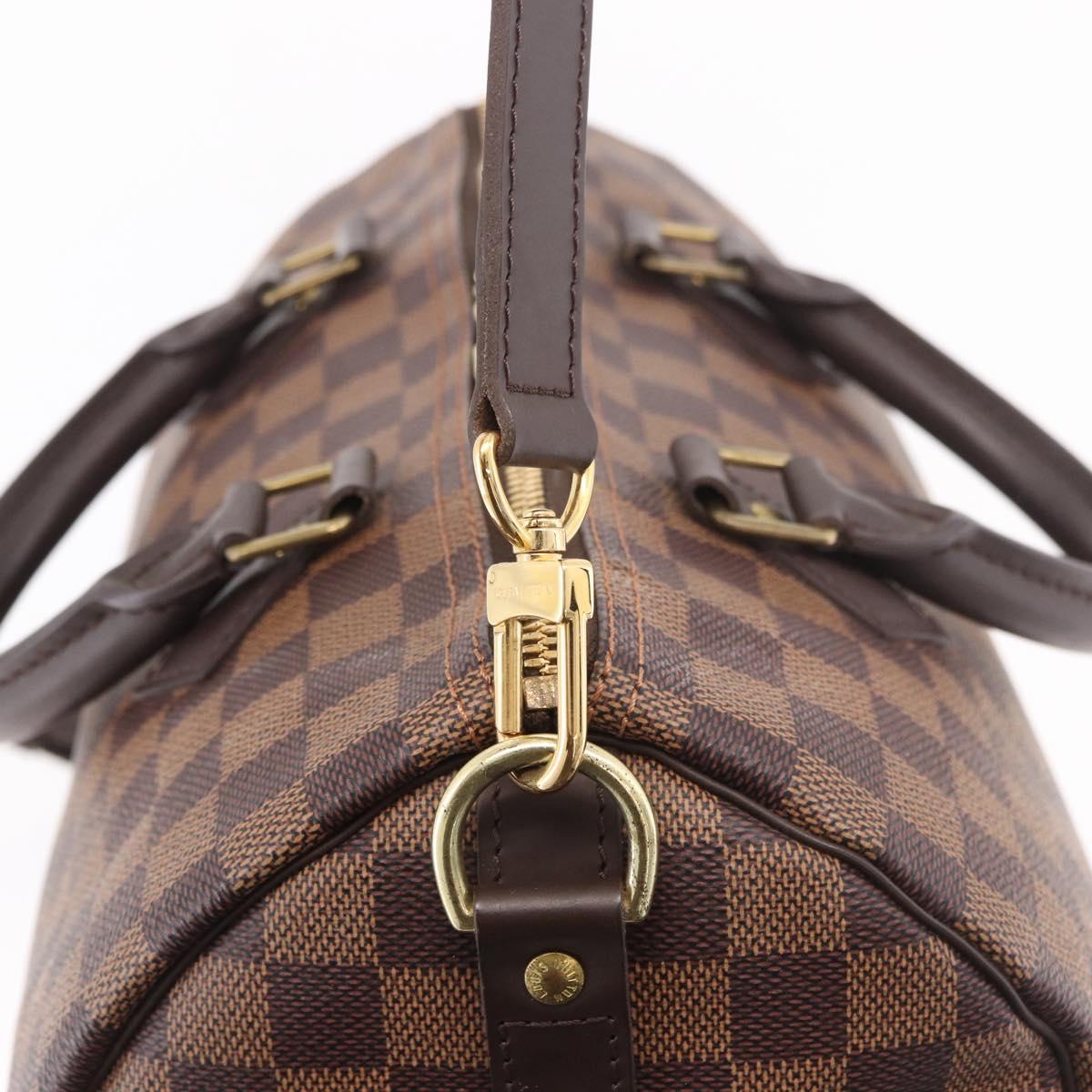 LOUIS VUITTON Damier Ebene Speedy Bandouliere30 Hand Bag N41367 LV Auth 185318SV