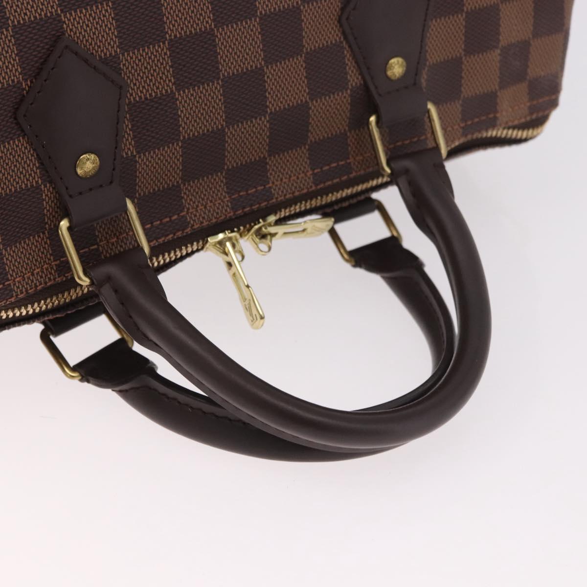 LOUIS VUITTON Damier Ebene Speedy Bandouliere30 Hand Bag N41367 LV Auth 185318SV