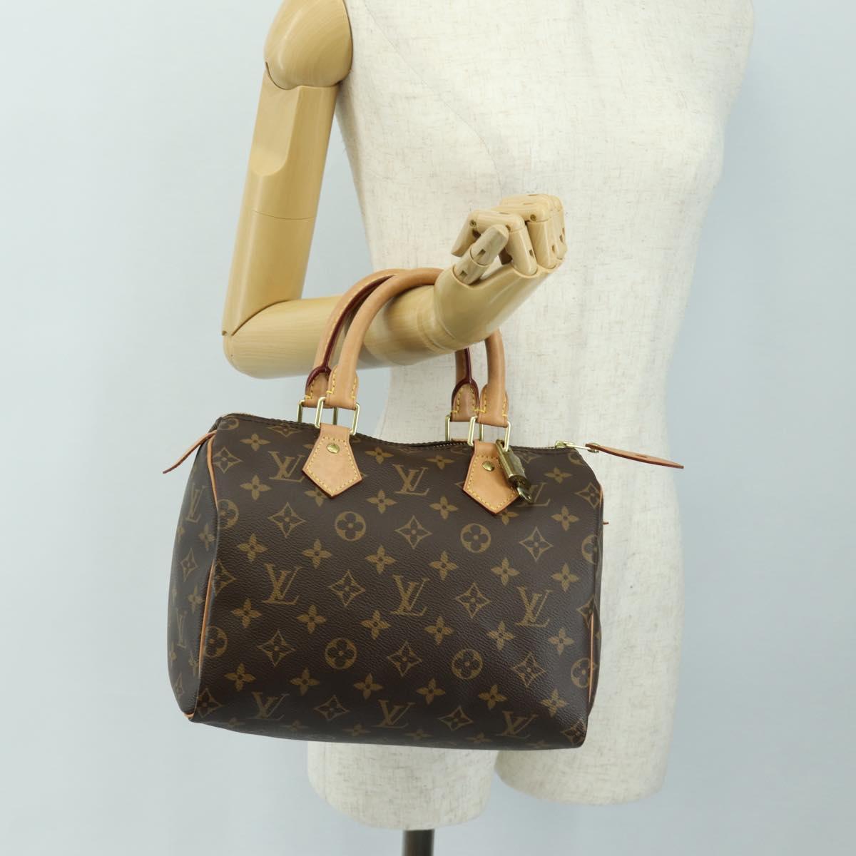 LOUIS VUITTON Monogram Speedy 25 Hand Bag M41528 LV Auth 185327SAM