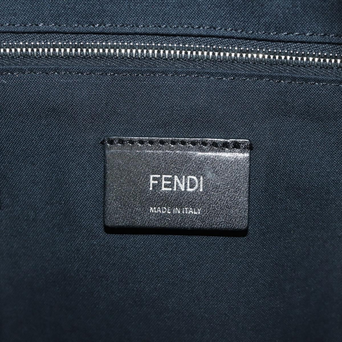 FENDI Bore Backpack Fur Multicolor Silver Auth 185333M
