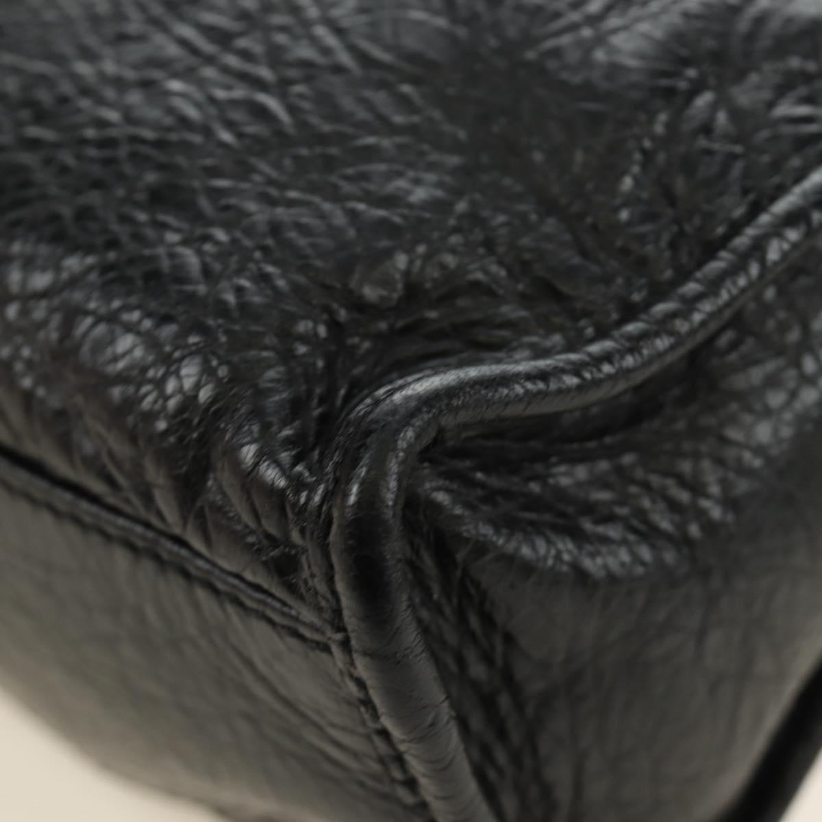 BALENCIAGA Mini City Hand Bag Leather 2way Black Gold 309544 Auth 185336SAM