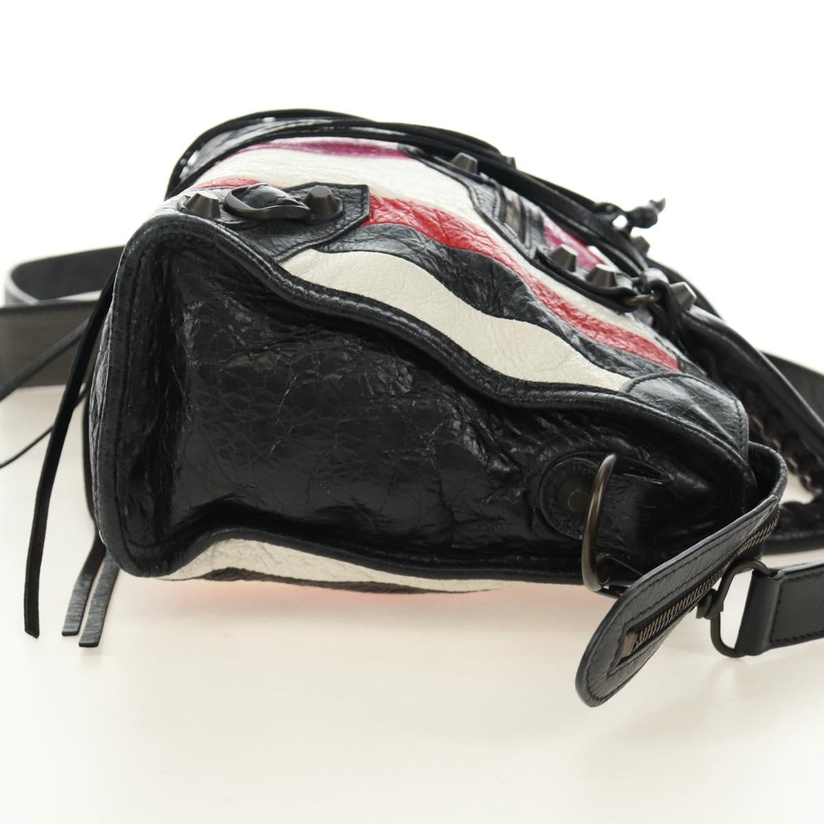 BALENCIAGA Classic City Hand Bag Leather 2way Black 431621 Auth 185339M