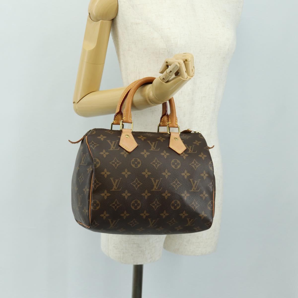 LOUIS VUITTON Monogram Speedy 25 Hand Bag M41528 LV Auth 185348SAM