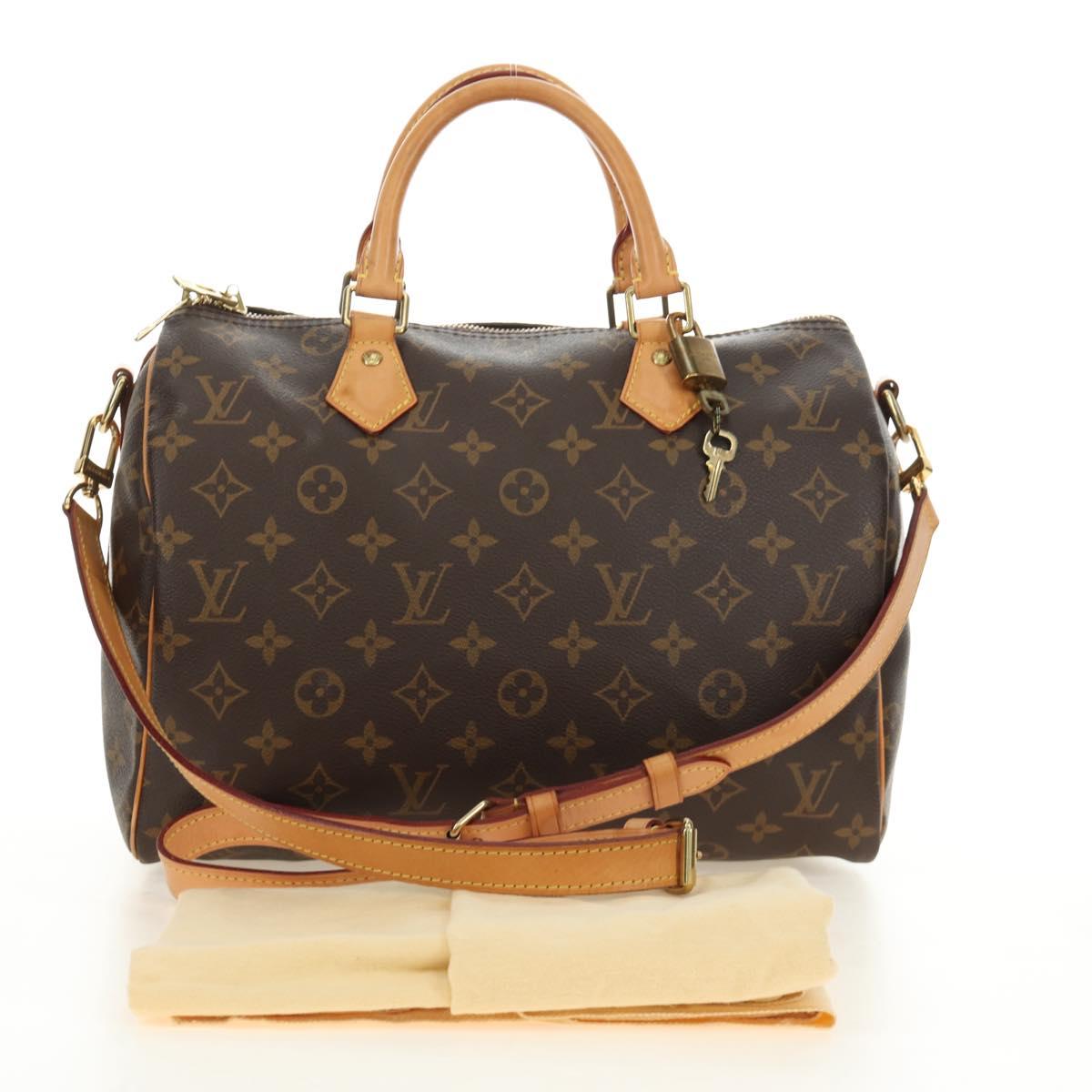 LOUIS VUITTON Monogram Speedy Bandouliere 30 Hand Bag M40391 LV Auth 185349SAV