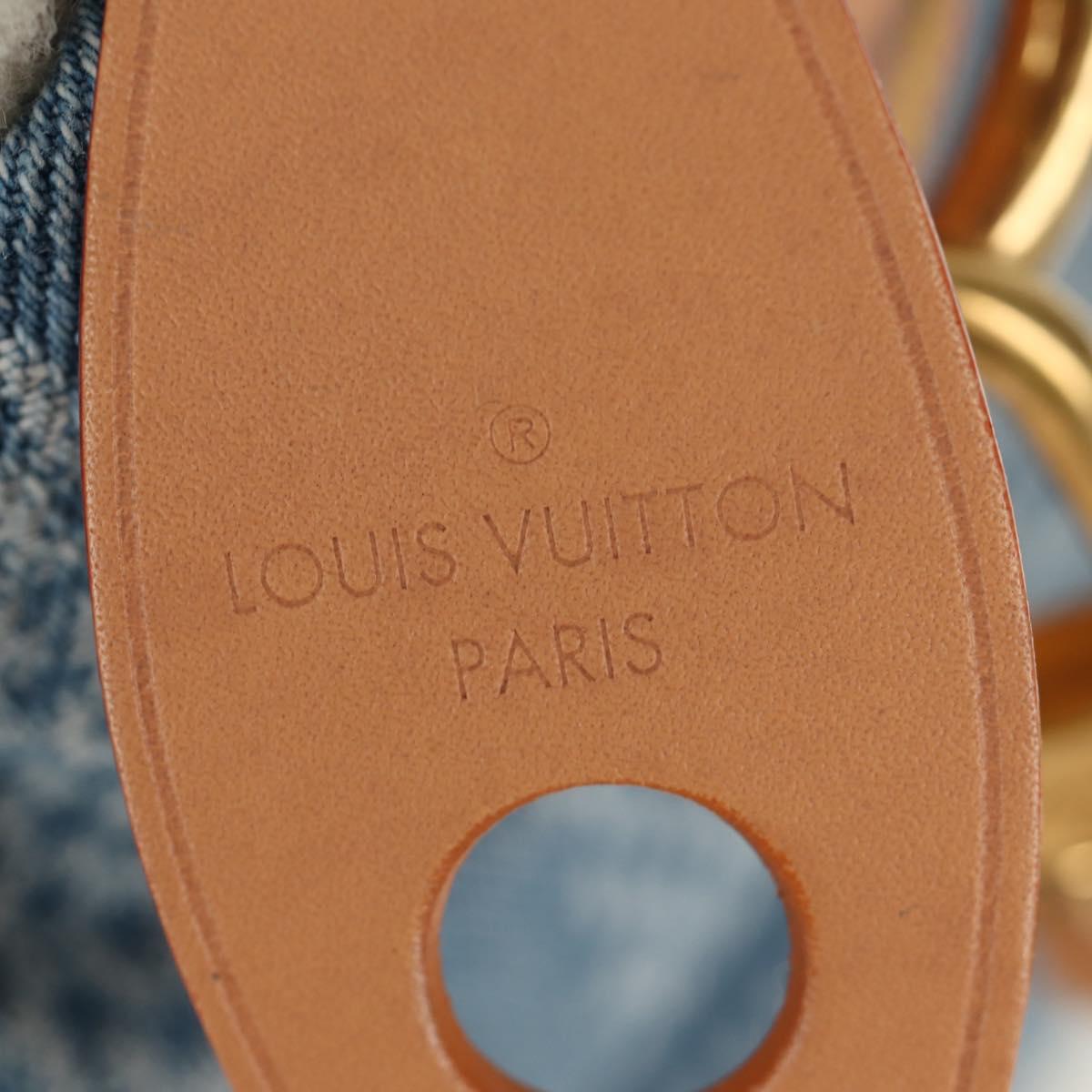 LOUIS VUITTON LV SKI Keepall Bandouliere40 Boston Bag Blue N00111 Auth 185350SM