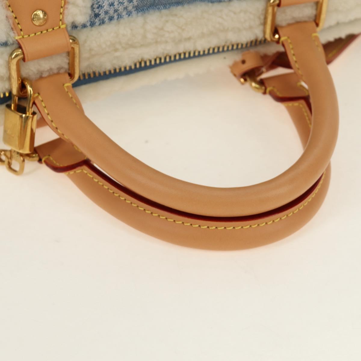 LOUIS VUITTON LV SKI Keepall Bandouliere40 Boston Bag Blue N00111 Auth 185350SM
