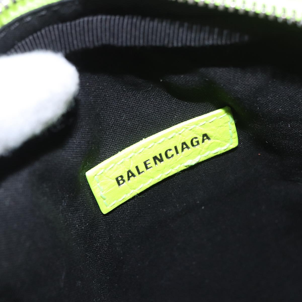 BALENCIAGA Le Cagole Shoulder Bag Leather Green 719065 Auth 185357SAM