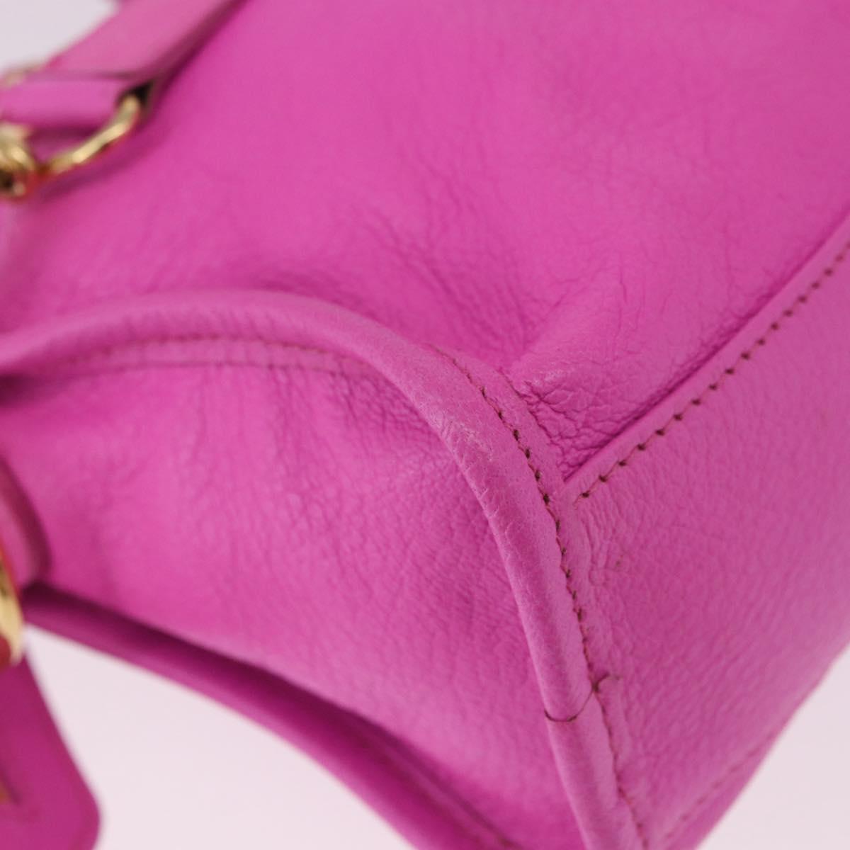 BALENCIAGA Classic Metallic Edge Mini City 2way Pink 390160 Auth 185358SAM