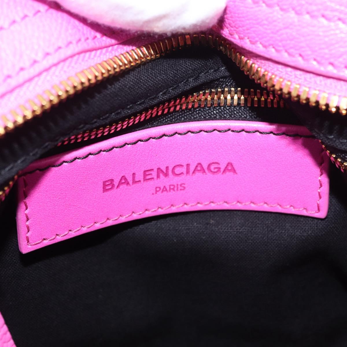 BALENCIAGA Classic Metallic Edge Mini City 2way Pink 390160 Auth 185358SAM