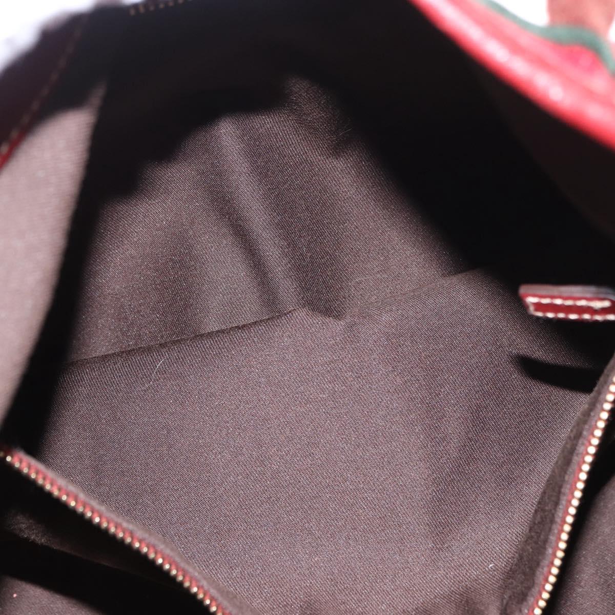 GUCCI Jackie Shoulder Bag Velor Green Gold 163804 Auth 185371SM