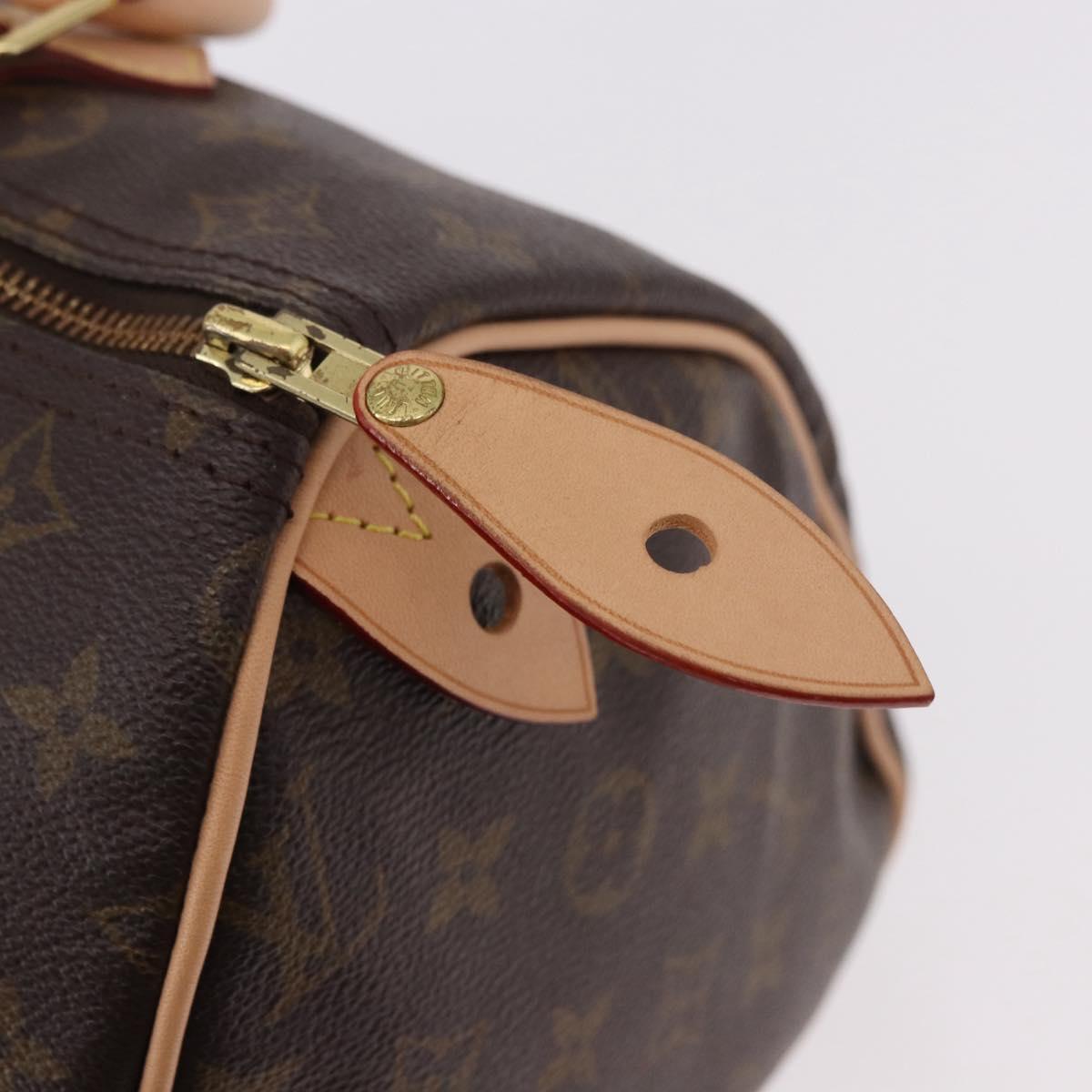 LOUIS VUITTON Monogram Speedy 30 Hand Bag M41526 LV Auth 185383A