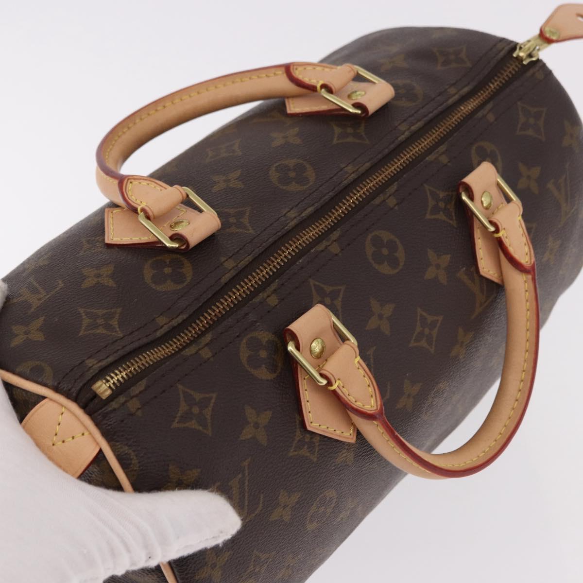 LOUIS VUITTON Monogram Speedy 30 Hand Bag M41526 LV Auth 185383A