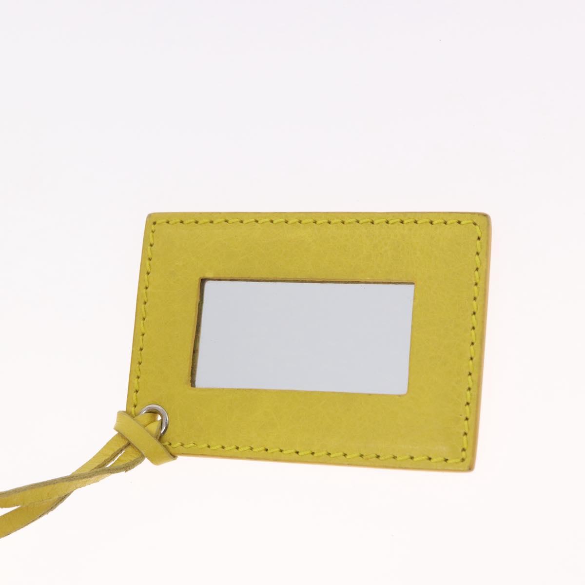 BALENCIAGA Giant Mini City Hand Bag Leather 2way Yellow 309544 Auth 185403M