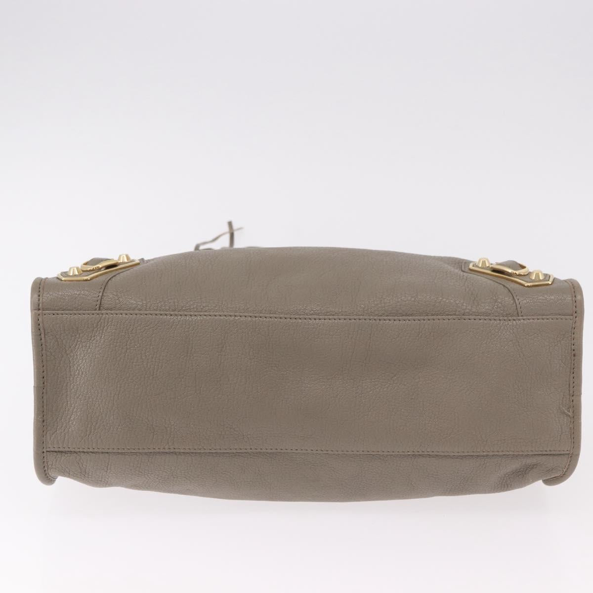 BALENCIAGA Classic Metallic Edge City Bag 2way Beige 390154 Auth 185406SAM
