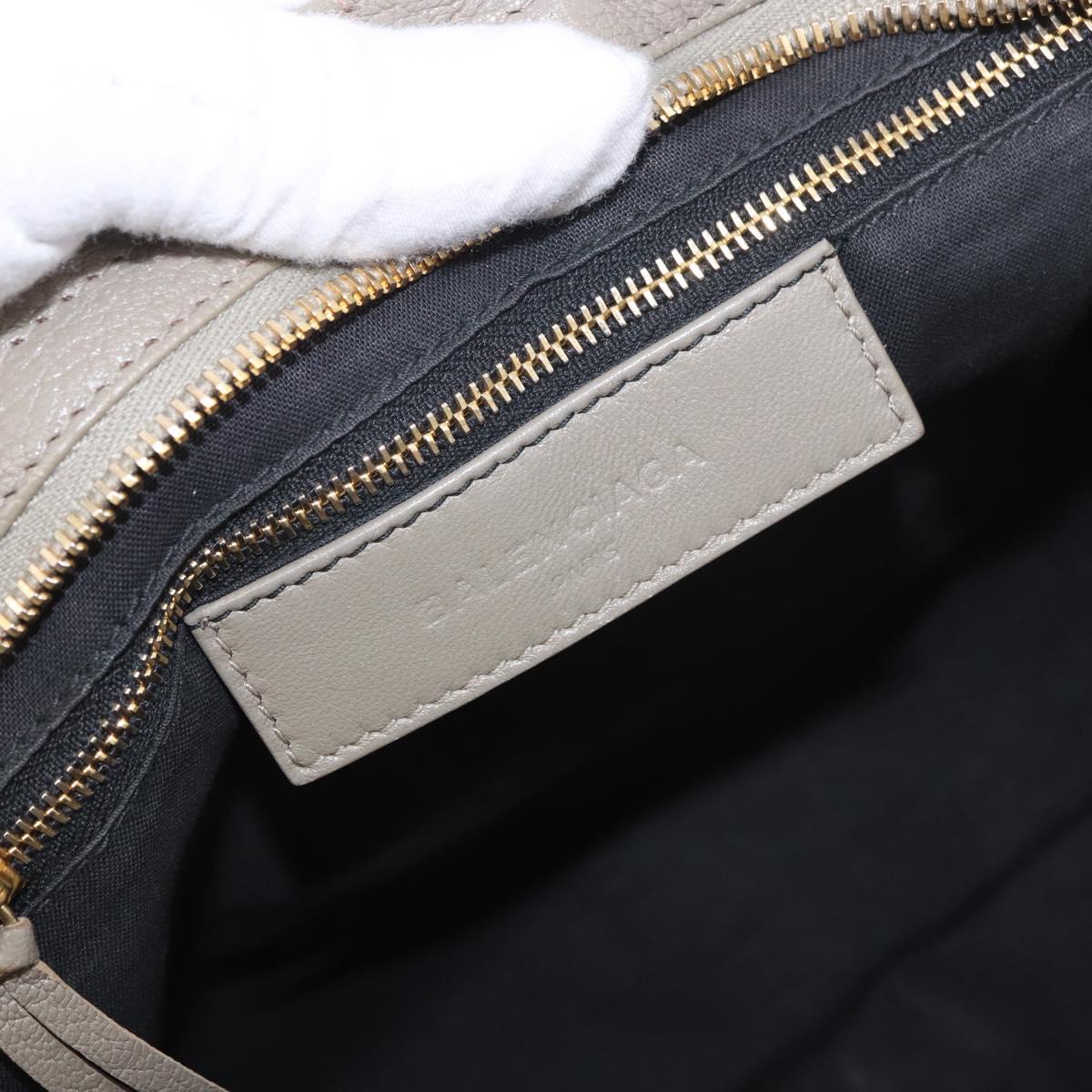 BALENCIAGA Classic Metallic Edge City Bag 2way Beige 390154 Auth 185406SAM