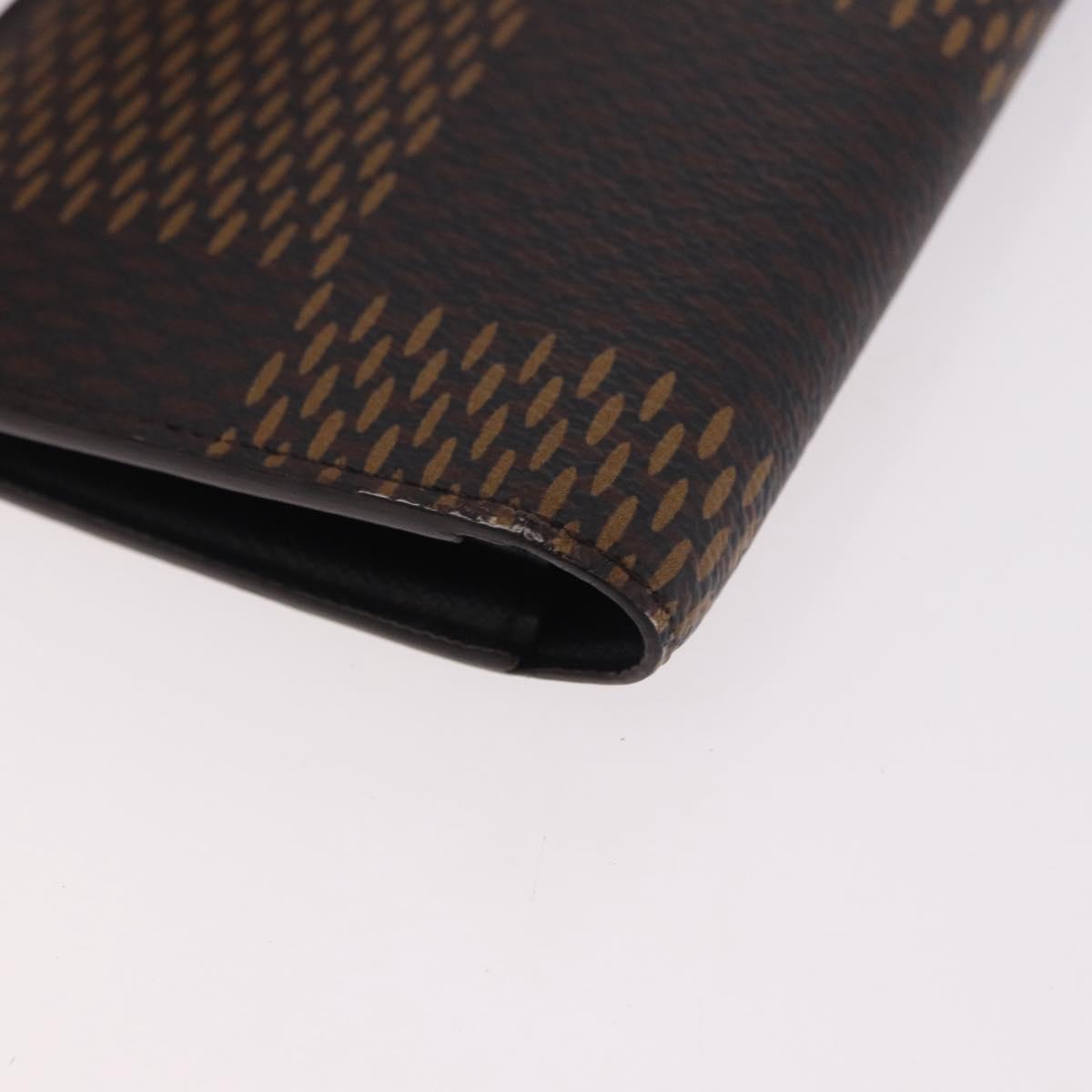 LOUIS VUITTON Damier Ebene Giant LV × NIGO Portefeuille Braza Auth 185414SAV