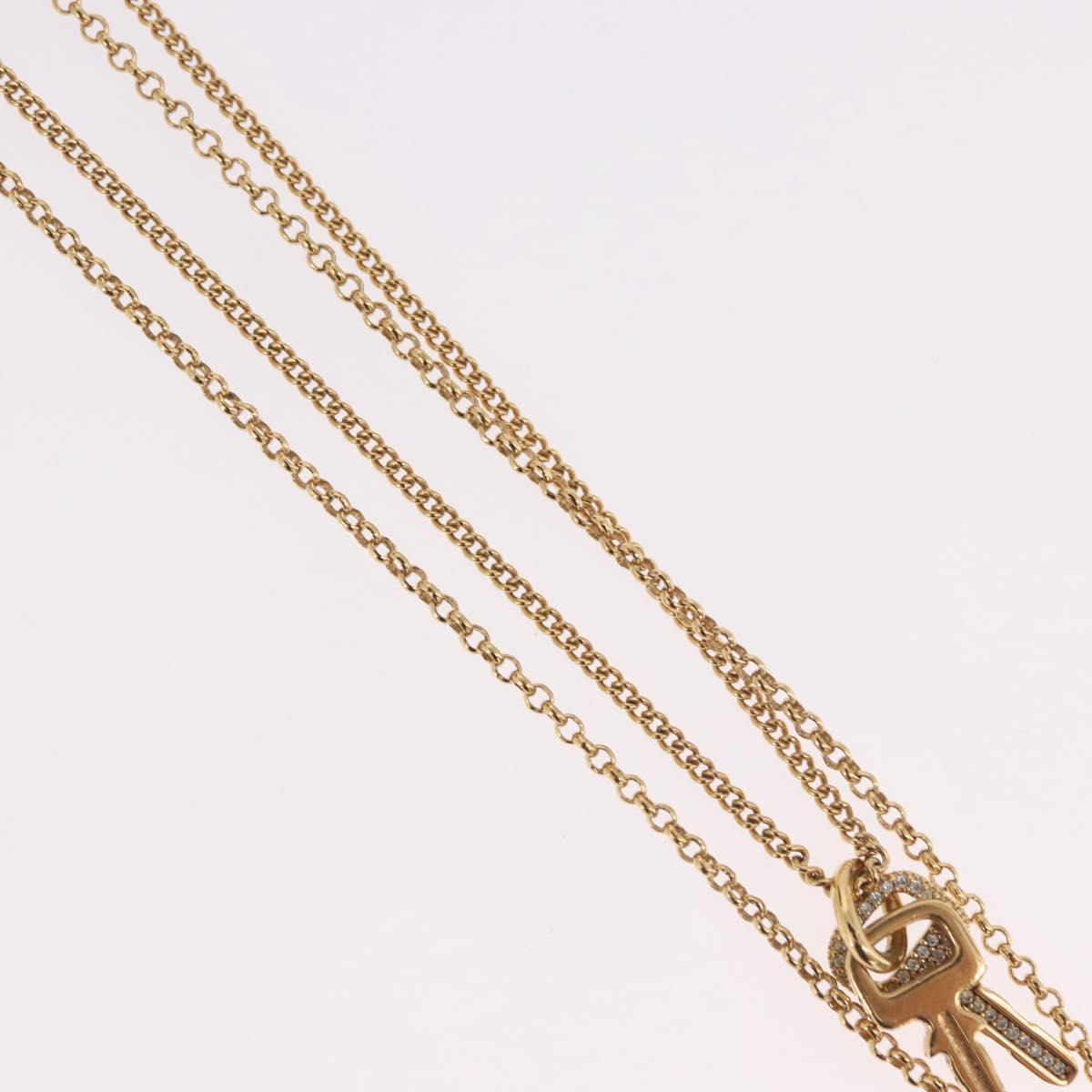 LOUIS VUITTON LV Padlock Necklace metal Gold M01593 LV Auth 185417SAM