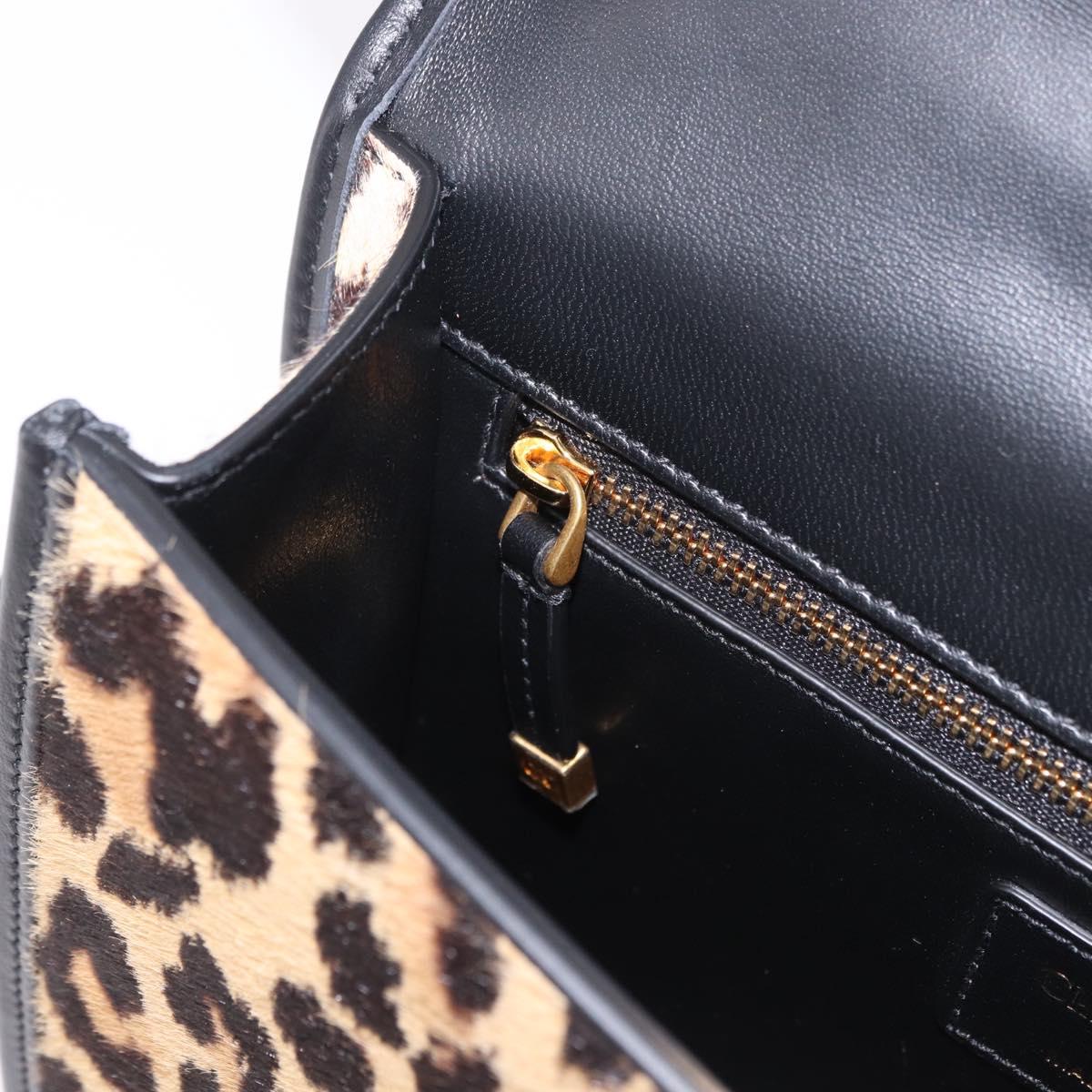 Christian Dior 30 Montaigne Shoulder Bag Harako leather Brown Gold Auth 185424SM