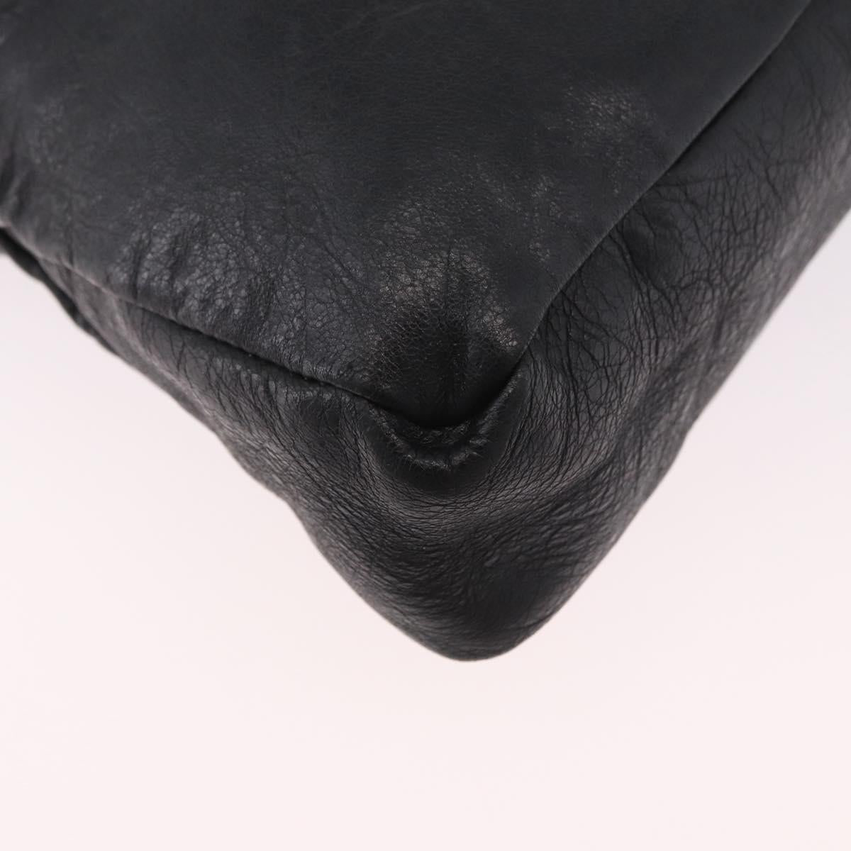 BALENCIAGA The First Hand Bag Leather 2way Black 103208 Auth 185447M