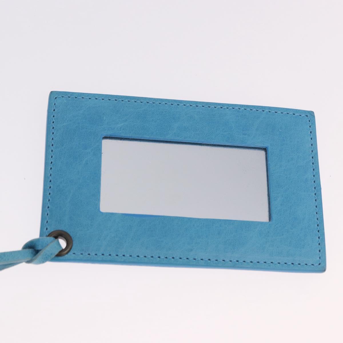 BALENCIAGA Zazigi Hand Bag Leather 2way Light Blue 128523 Auth 185450M