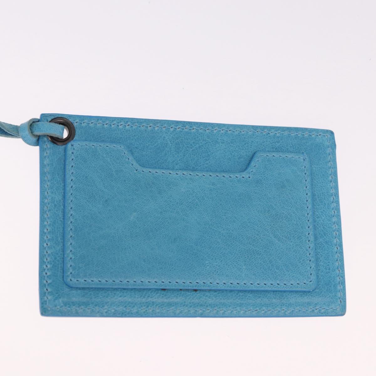 BALENCIAGA Zazigi Hand Bag Leather 2way Light Blue 128523 Auth 185450M