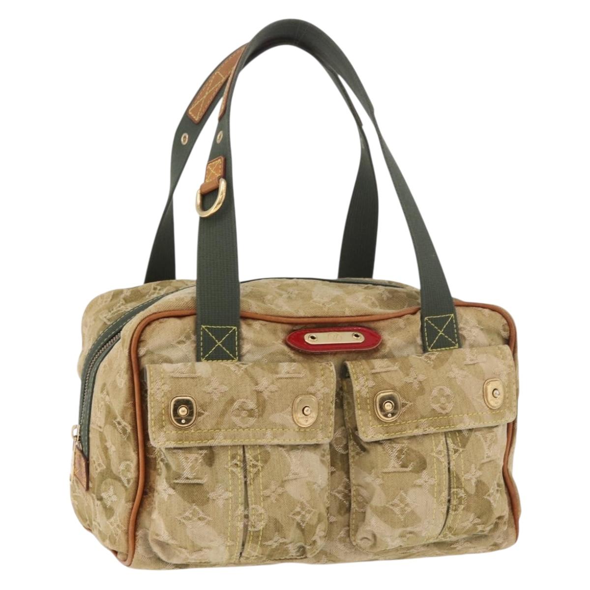 LOUIS VUITTON Monogram Fragrance Jasmine Hand Bag Khaki M95772 LV Auth 185452SAV