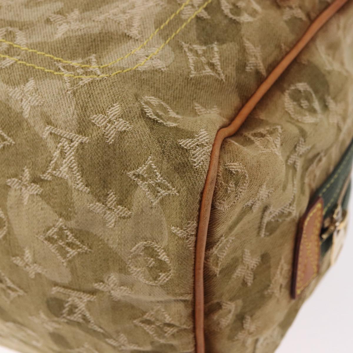 LOUIS VUITTON Monogram Fragrance Jasmine Hand Bag Khaki M95772 LV Auth 185452SAV