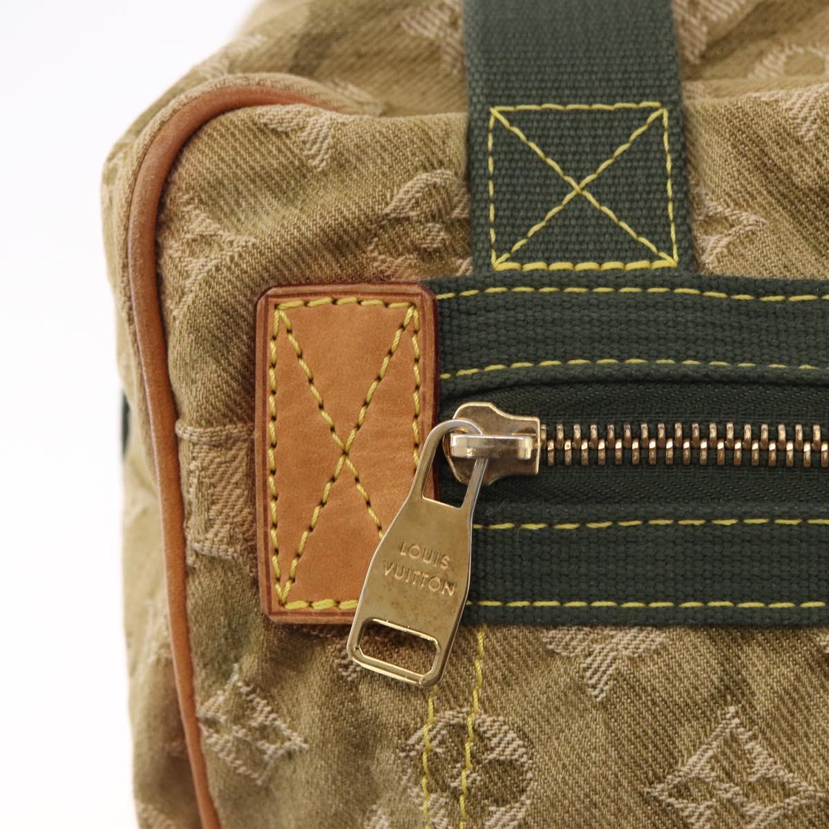 LOUIS VUITTON Monogram Fragrance Jasmine Hand Bag Khaki M95772 LV Auth 185452SAV