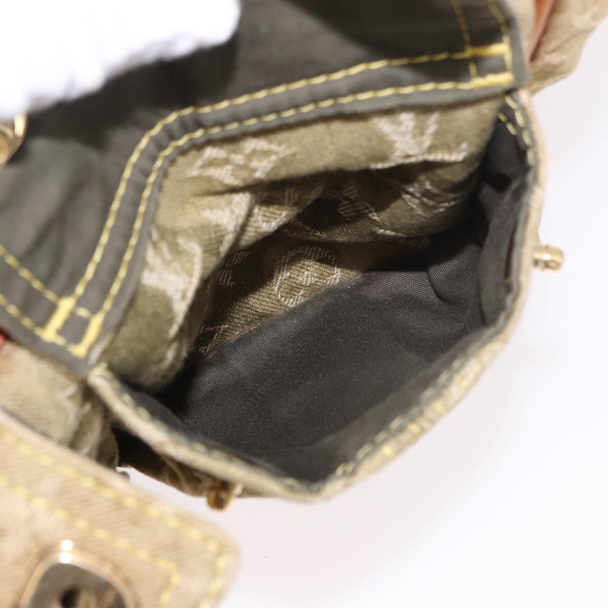 LOUIS VUITTON Monogram Fragrance Jasmine Hand Bag Khaki M95772 LV Auth 185452SAV
