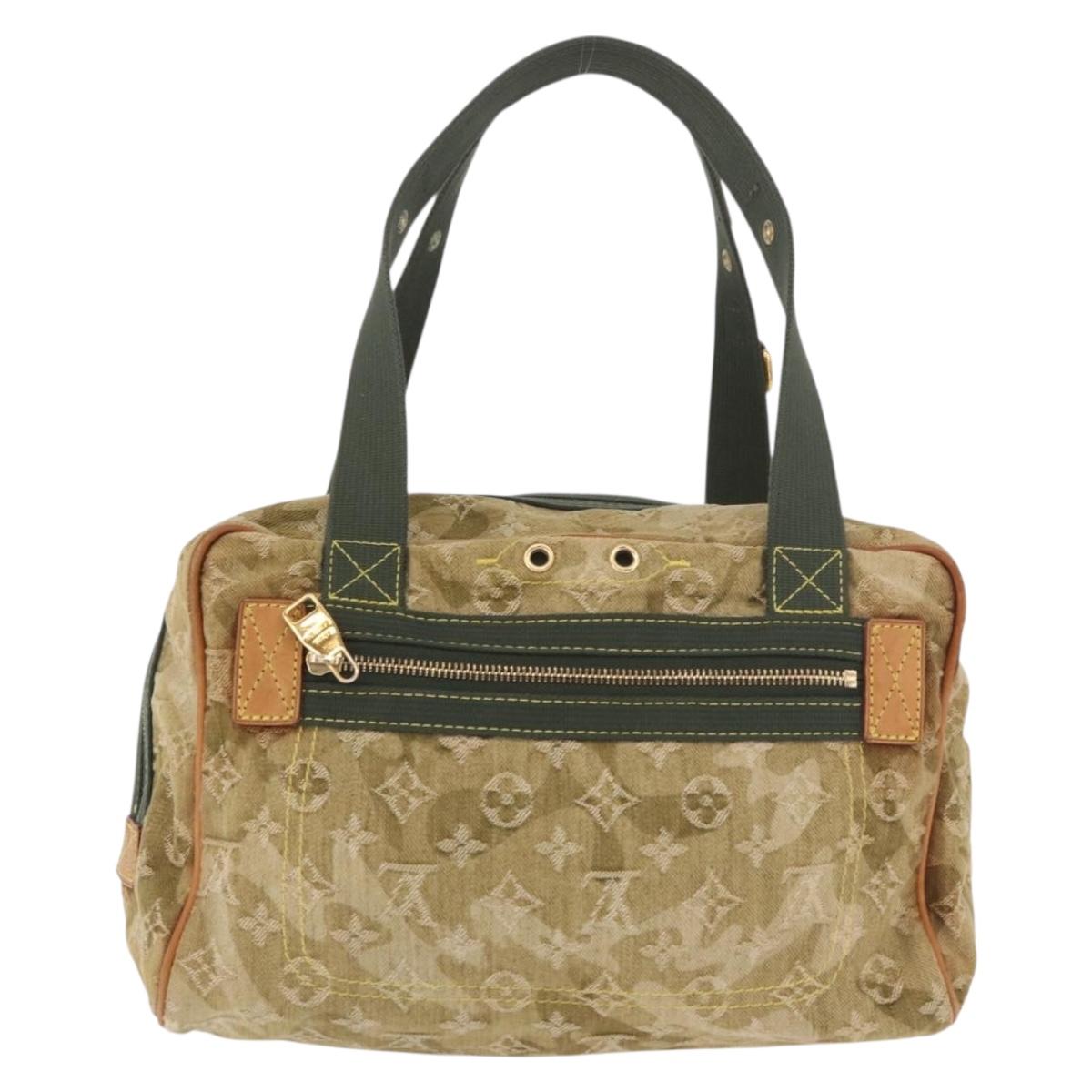 LOUIS VUITTON Monogram Fragrance Jasmine Hand Bag Khaki M95772 LV Auth 185452SAV