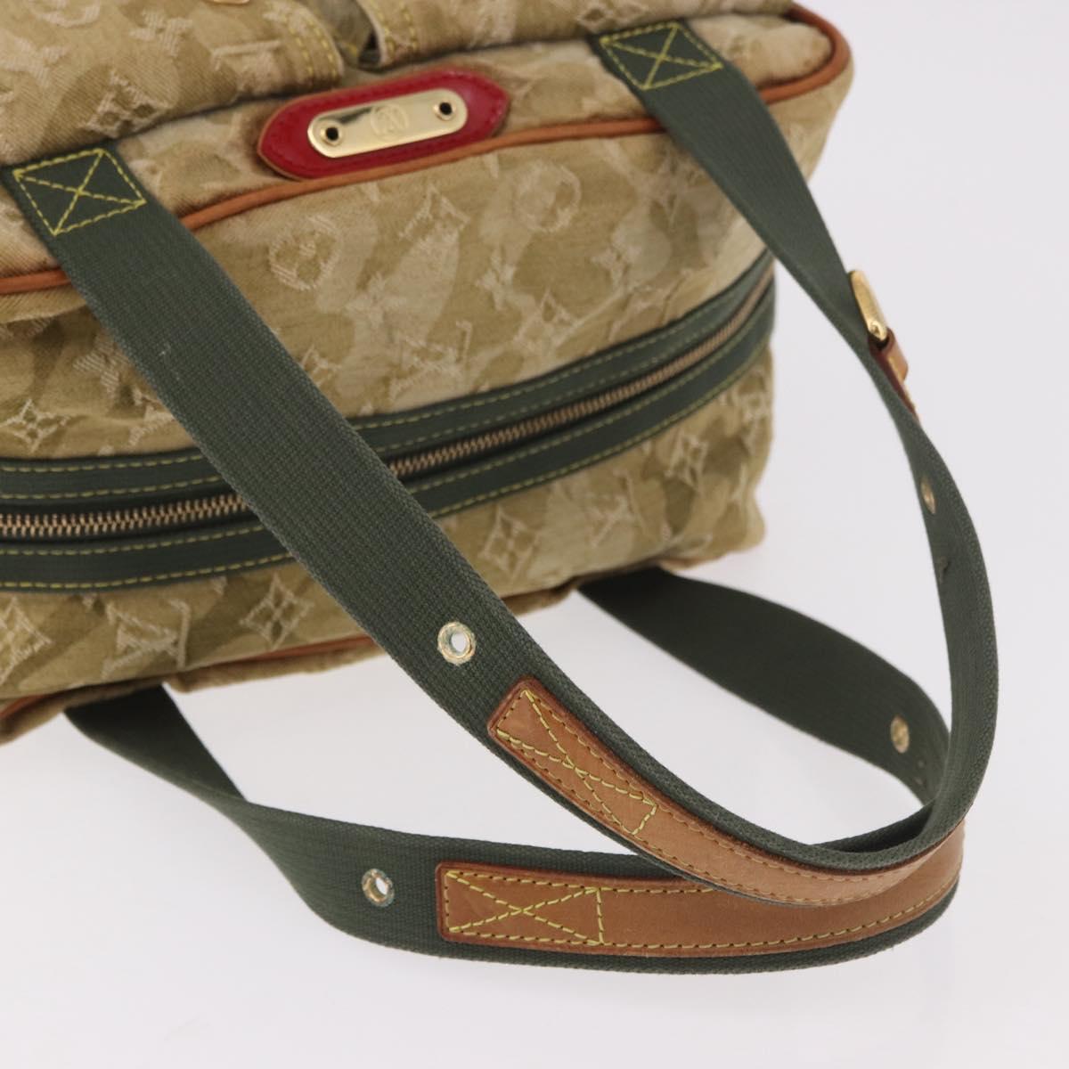 LOUIS VUITTON Monogram Fragrance Jasmine Hand Bag Khaki M95772 LV Auth 185452SAV