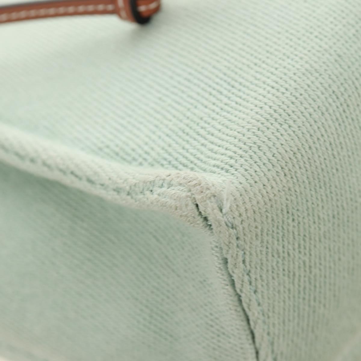 LOEWE Cushion Tote Bag Canvas Green Auth 185464V