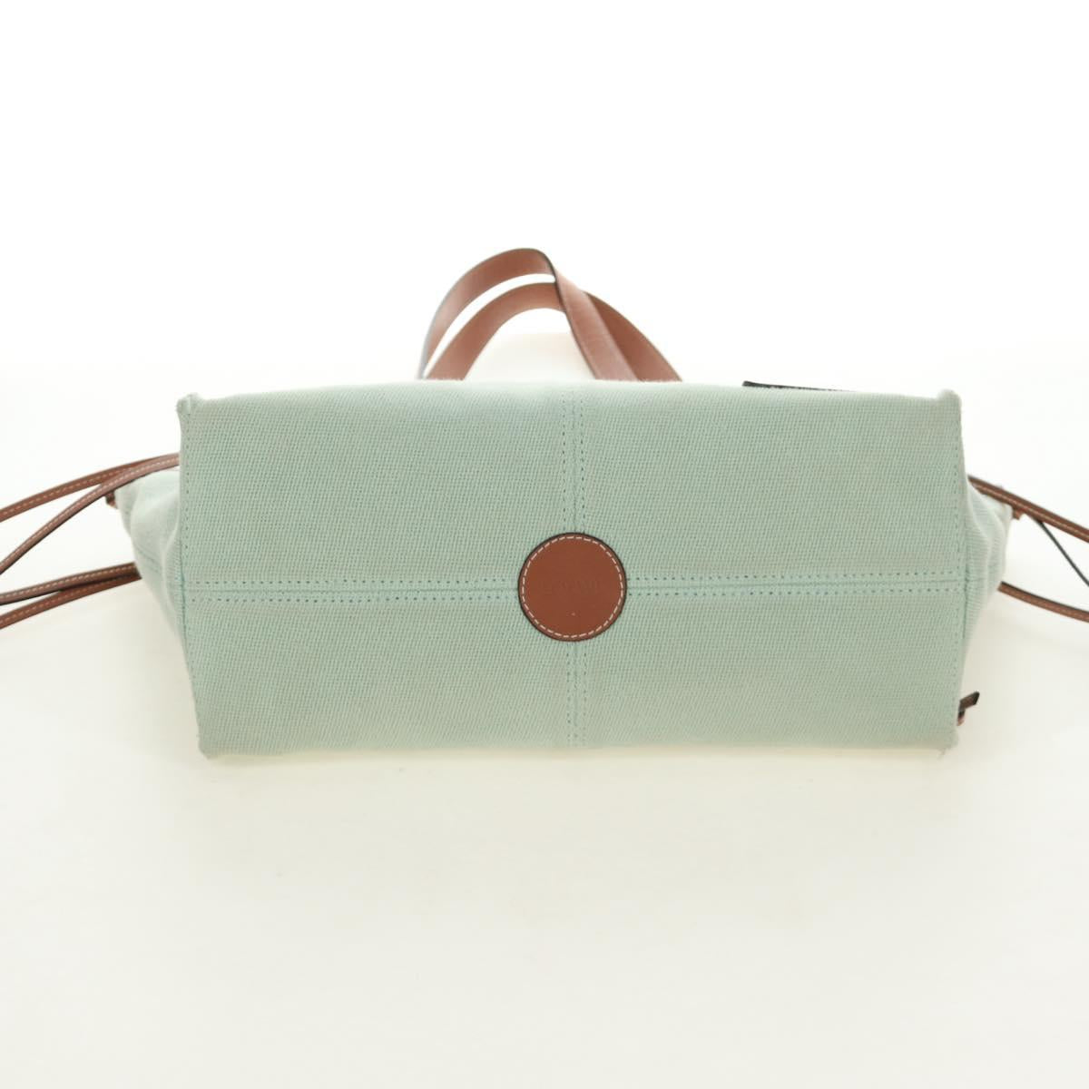 LOEWE Cushion Tote Bag Canvas Green Auth 185464V