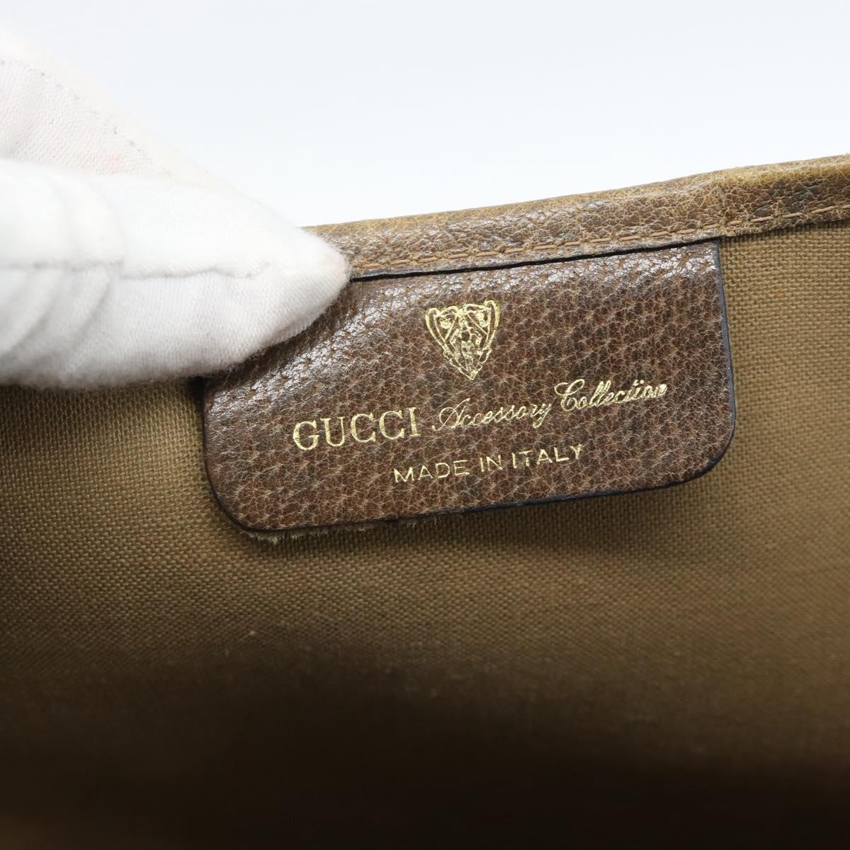 GUCCI GG Supreme Web Sherry Line Tote Bag PVC Beige 41 004 4465 Auth 185466