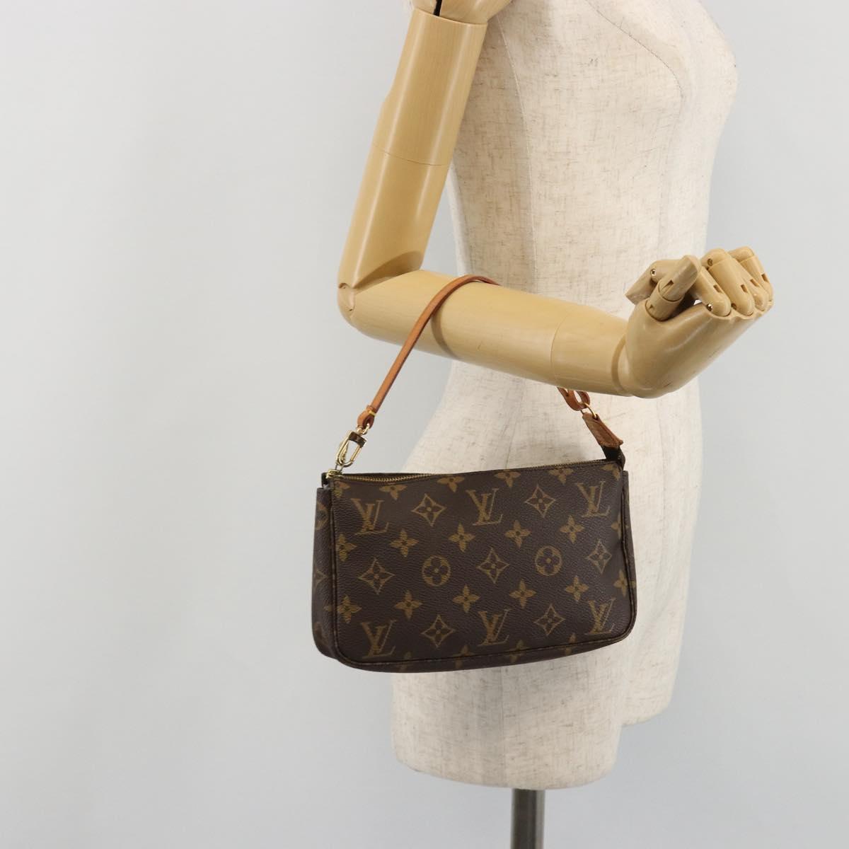LOUIS VUITTON Monogram Pochette Accessoires Pouch M51980 LV Auth 185469A