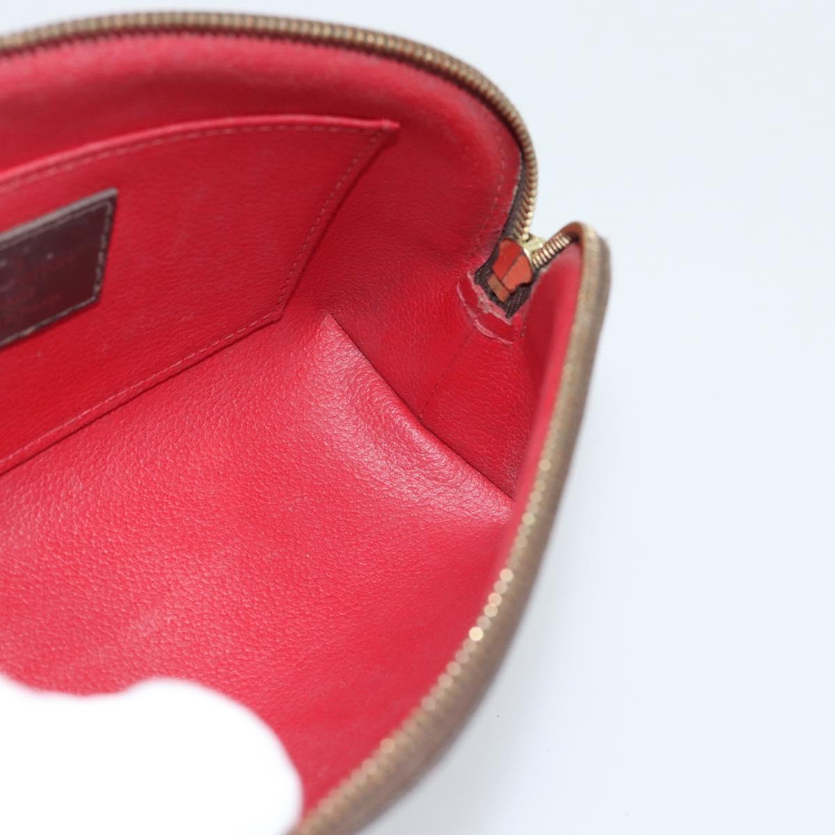 LOUIS VUITTON Damier Ebene Pochette Cosmetic PM Pouch N47516 LV Auth 185472