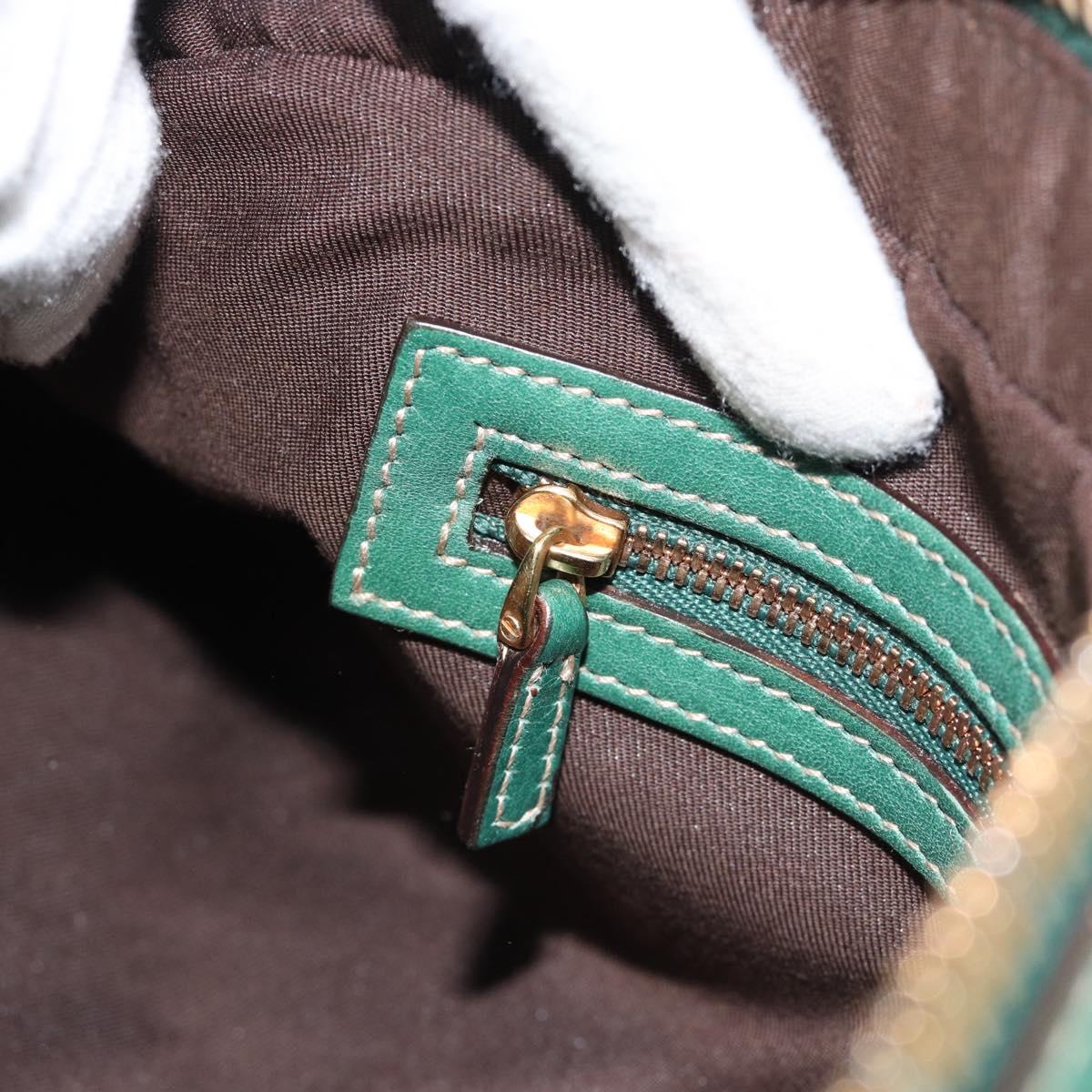 GUCCI GG Canvas Guccissima Isetan's 120th Anniversary Green Auth 185474SAM