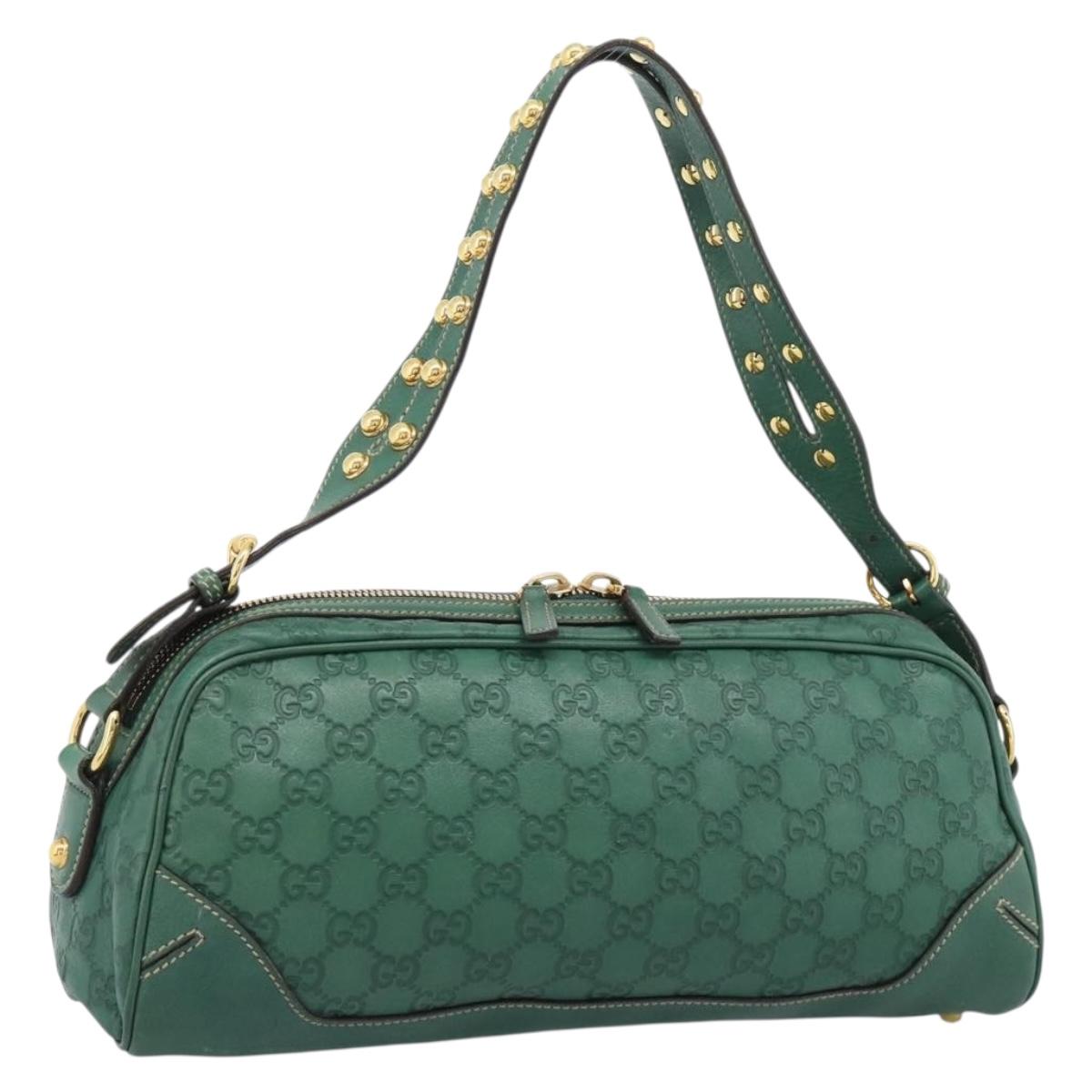 GUCCI GG Canvas Guccissima Isetan's 120th Anniversary Green Auth 185474SAM