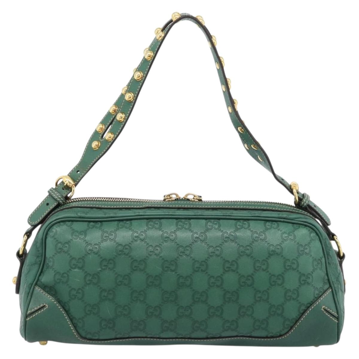GUCCI GG Canvas Guccissima Isetan's 120th Anniversary Green Auth 185474SAM