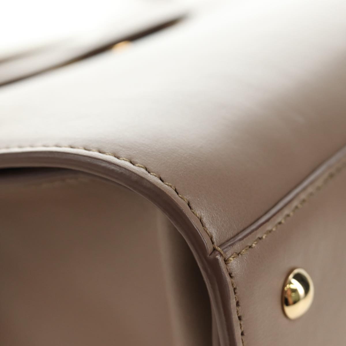 Salvatore Ferragamo Gancini Hand Bag Leather 2way Auth 185475V