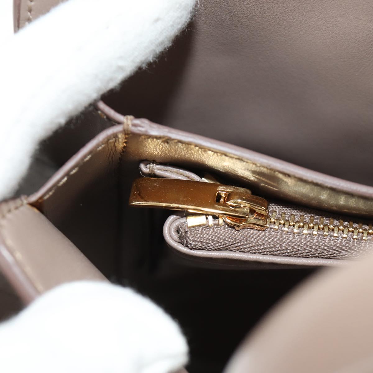 Salvatore Ferragamo Gancini Hand Bag Leather 2way Auth 185475V