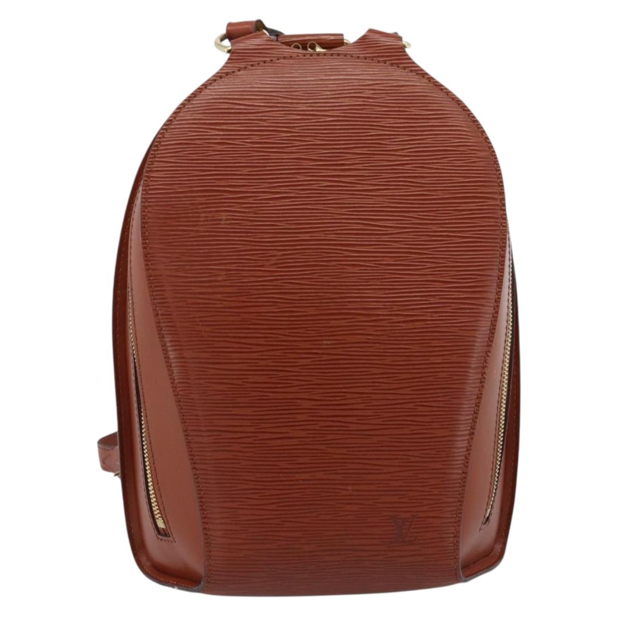 LOUIS VUITTON Epi Mabillon Backpack Brown M52233 LV Auth 185479