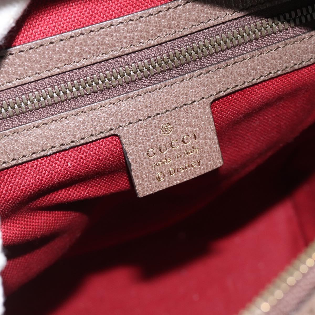 GUCCI GUCCI x Disney GG Supreme Backpack PVC Beige 552884 Auth 185480M