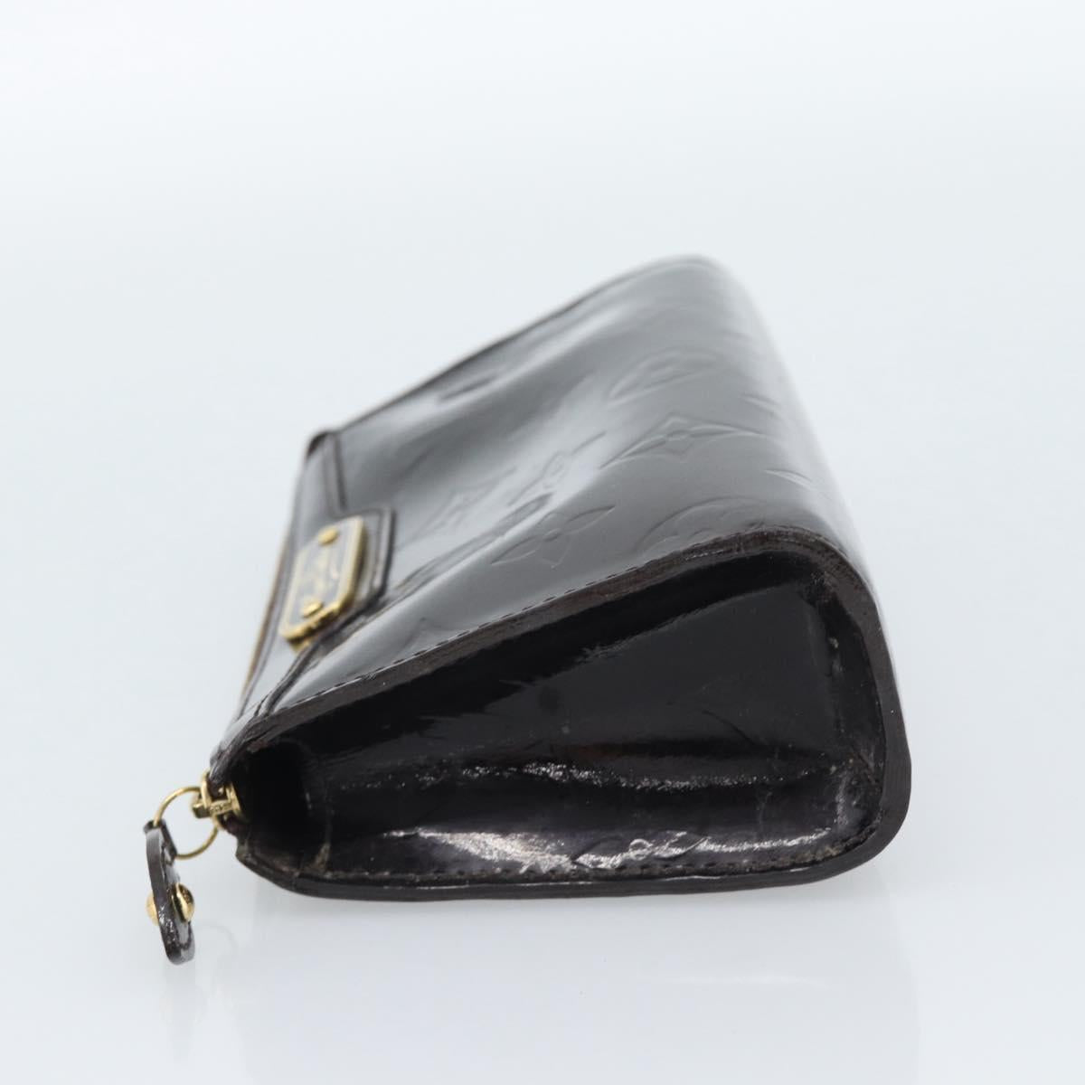 LOUIS VUITTON Monogram Vernis Trousse Cosmetics Amarante M93564 LV Auth 185484