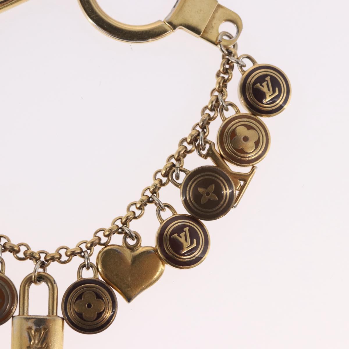 LOUIS VUITTON Porte Cles Chainne Pastille Key Holder metal M65386 LV Auth 185485