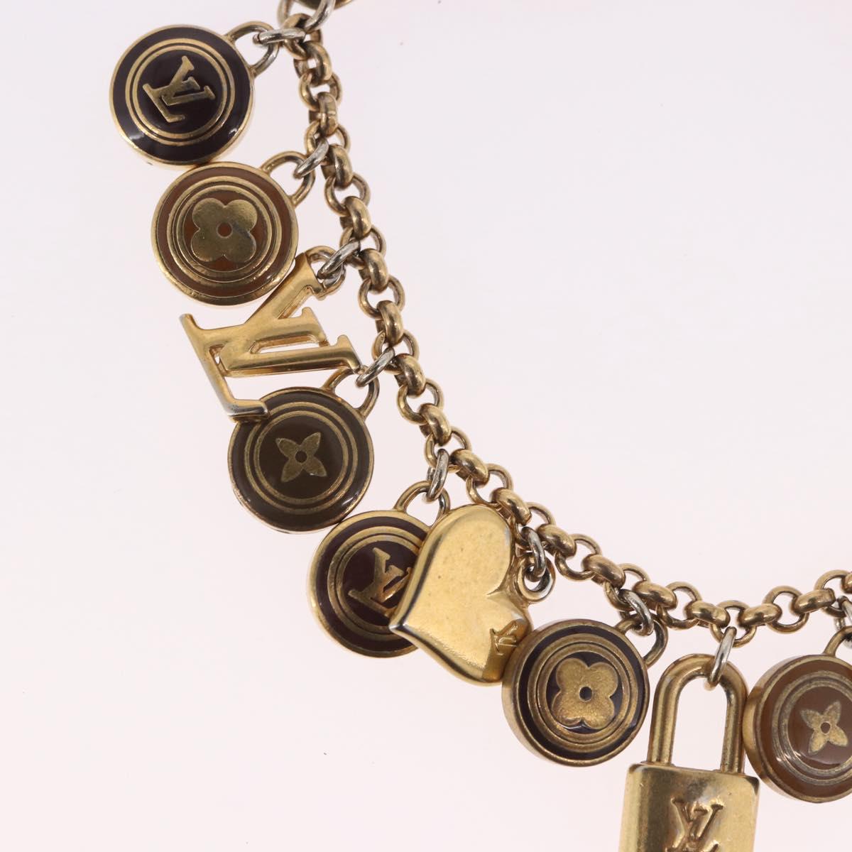 LOUIS VUITTON Porte Cles Chainne Pastille Key Holder metal M65386 LV Auth 185485