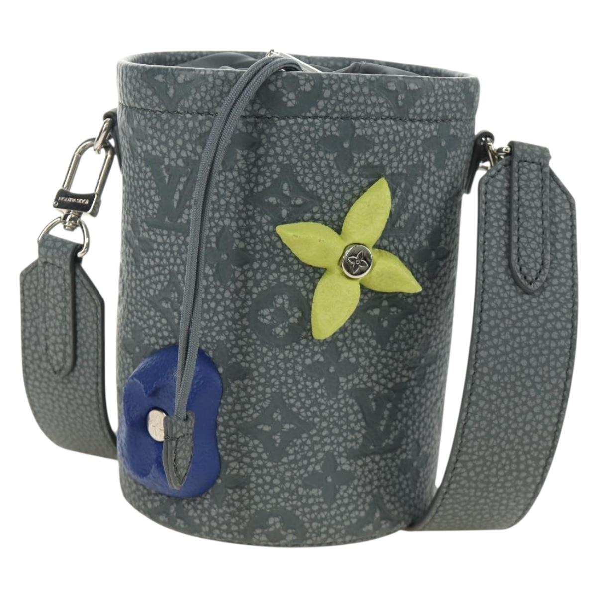 LOUIS VUITTON Taurillon Clemence Climbing Chalk Nano Bag M81572 Auth 185487SAM