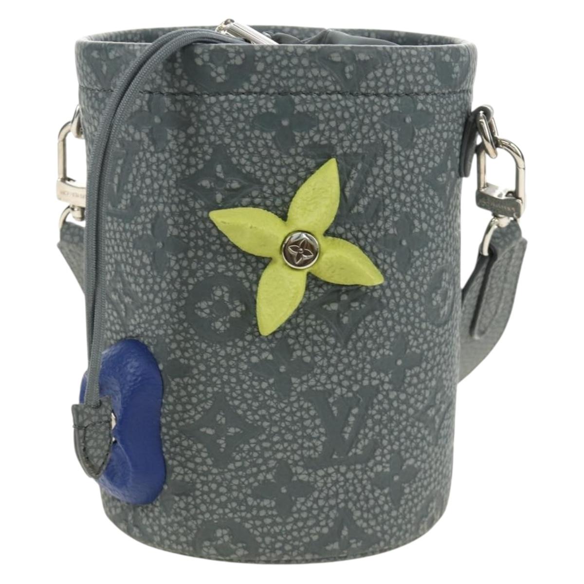 LOUIS VUITTON Taurillon Clemence Climbing Chalk Nano Bag M81572 Auth 185487SAM
